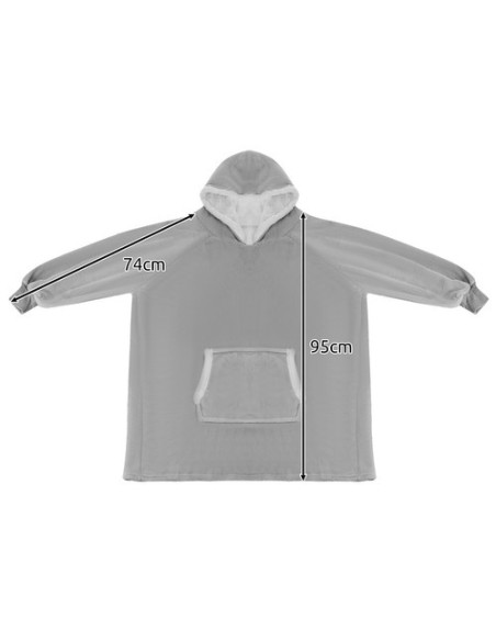 XXL megztinis - pilka antklodė Ruhhy 24402