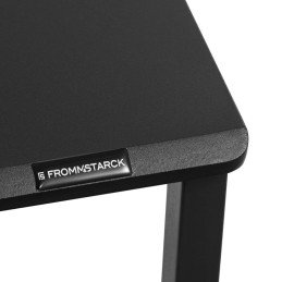 Pramoninis kompiuterio stalas ant metalinio rėmo 120 x 60 cm juodas