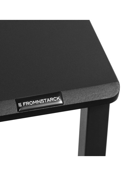 Pramoninis kompiuterio stalas ant metalinio rėmo 120 x 60 cm juodas Pramoninis kompiuterio stalas ant metalinio rėmo 120 x 60 cm juodas