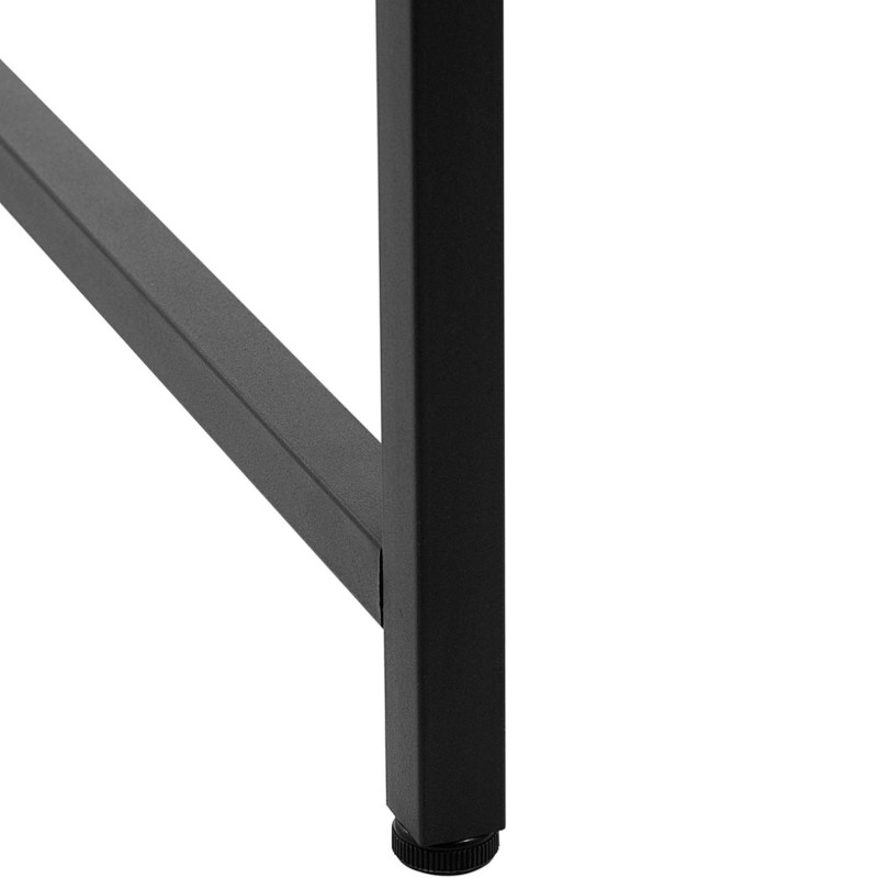 Pramoninis kompiuterio stalas ant metalinio rėmo 120 x 60 cm juodas