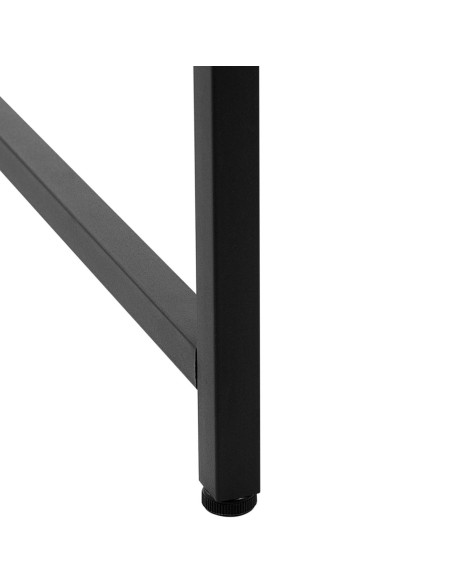 Pramoninis kompiuterio stalas ant metalinio rėmo 120 x 60 cm juodas Pramoninis kompiuterio stalas ant metalinio rėmo 120 x 60 cm juodas