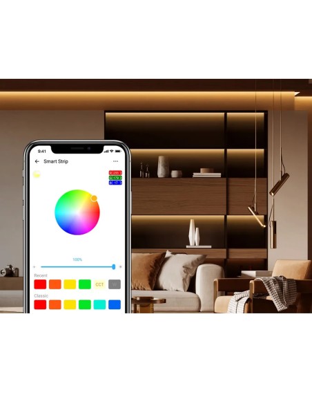 LED juostelė išmani vandeniui atspari RGB nuotolinio valdymo pultelis WiFi maitinimo šaltinis 5m LED juostelė išmani vandeniui atspari RGB nuotolinio valdymo pultelis WiFi maitinimo šaltinis 5m