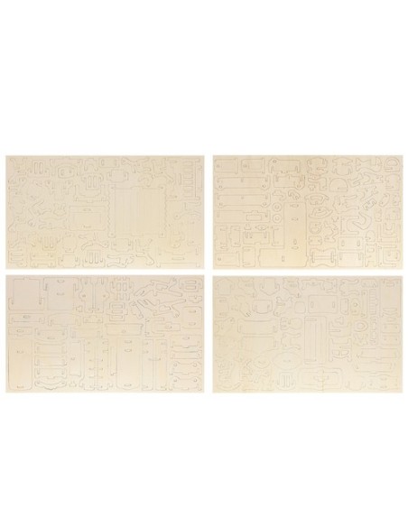 Medinių baldų lėlėms rinkinys, 34 vnt. 23542