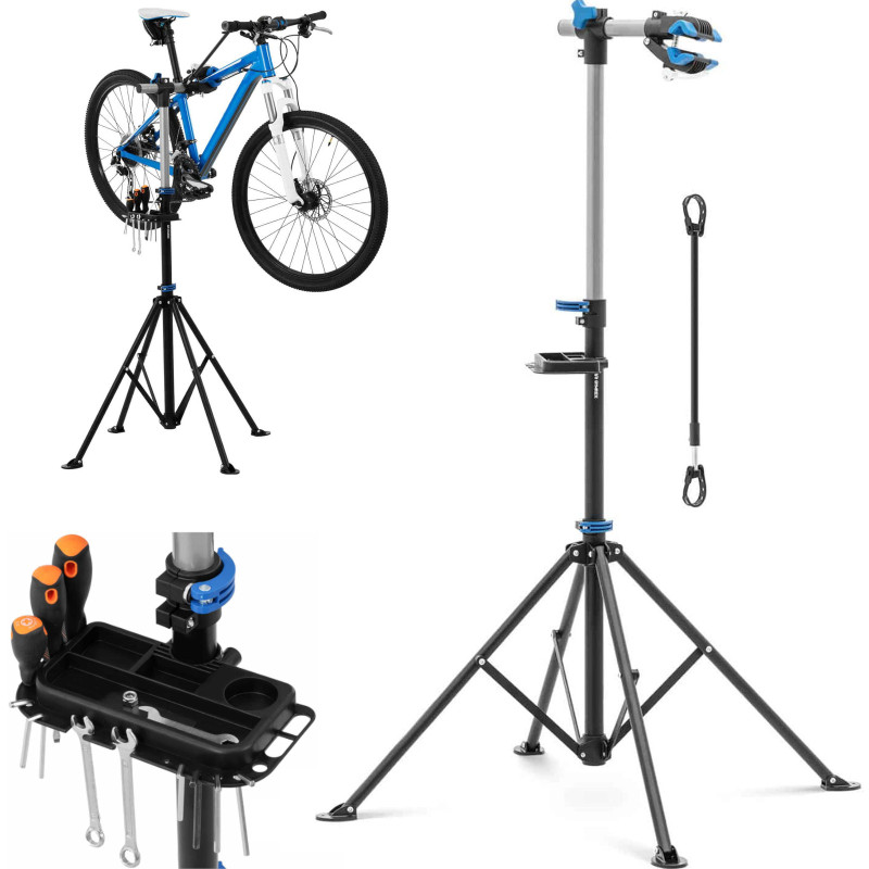 Sulankstomas serviso stovas dviračių remontui 1080-1900mm iki 25kg