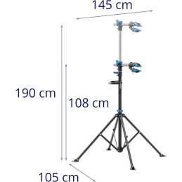 Sulankstomas serviso stovas dviračių remontui 1080-1900mm iki 25kg