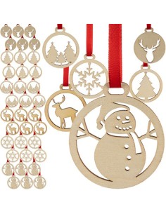 Mediniai baubliai - 36 vnt. Ruhhy 24855