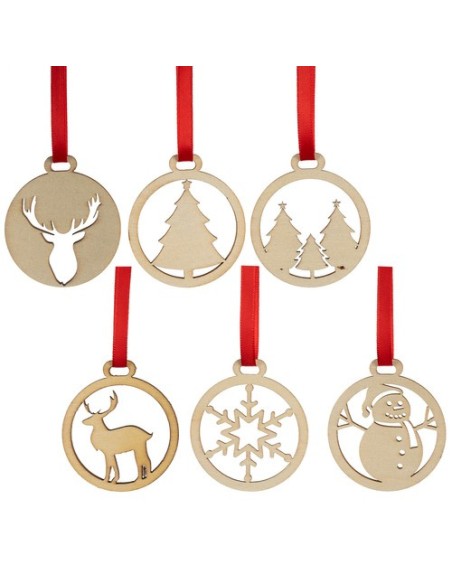 Mediniai baubliai - 36 vnt. Ruhhy 24855