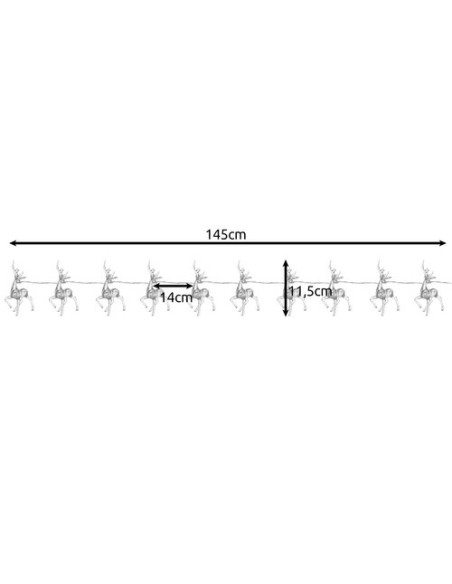 Kalėdinės lemputės – šiaurės elniai Ruhhy 24955