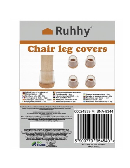 Kėdžių kojų užvalkalai - rinkinys iš 4 Ruhhy