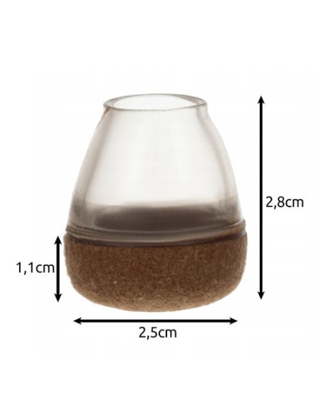 Kėdžių kojų užvalkalai - rinkinys iš 4 Ruhhy