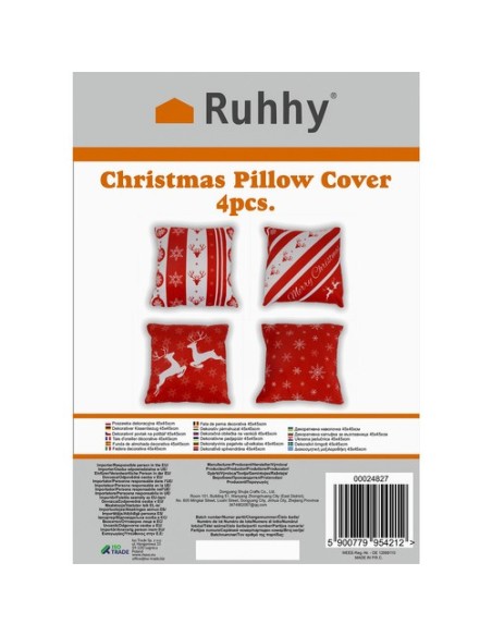 Dekoratyvinis pagalvės užvalkalas 45x45xcm Ruhhy x4 24827