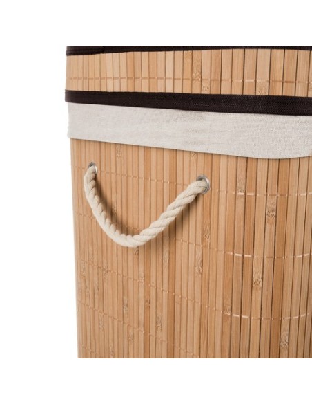 Bambuko skalbinių krepšelis – dviejų kamerų Ruhhy 24269