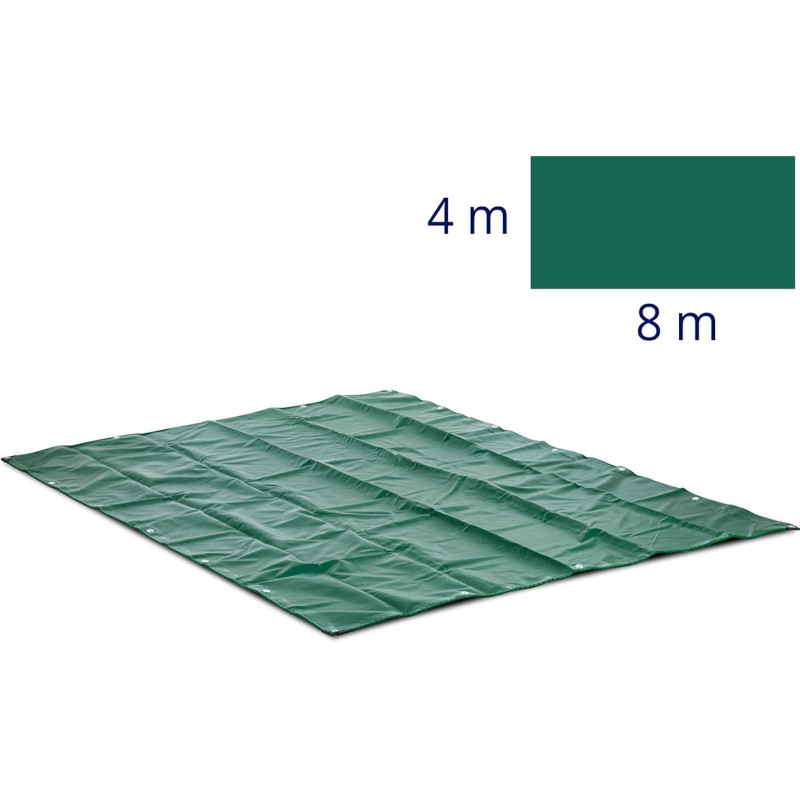 Brezento apsauginė danga su PVC ąselėmis 650 g/m2 800 x 400 cm