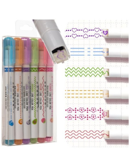 Trafaretinis rašiklis - rinkinys iš 6vnt Maaleo 24861