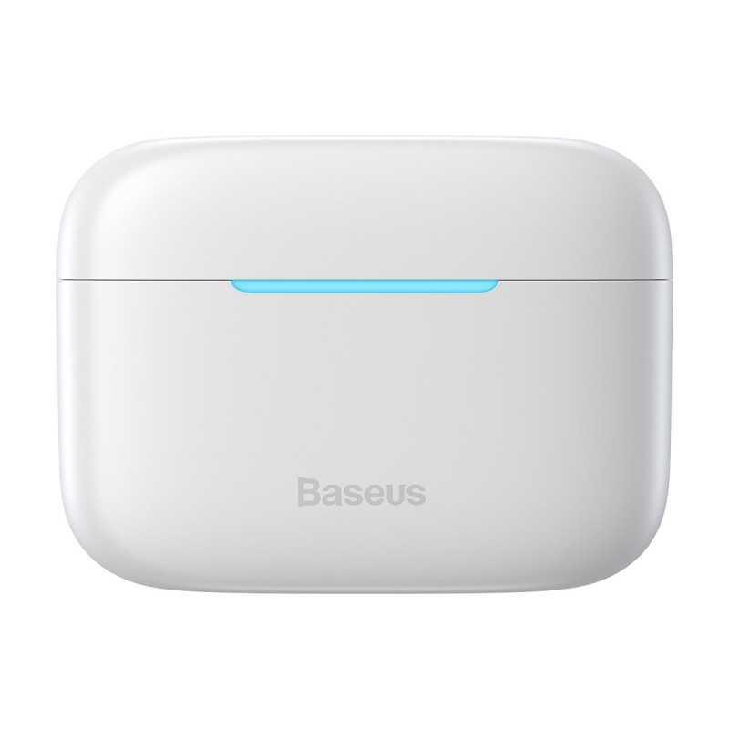 Į ausis įdedamos belaidės ausinės TWS Bluetooth 5.3 baltos