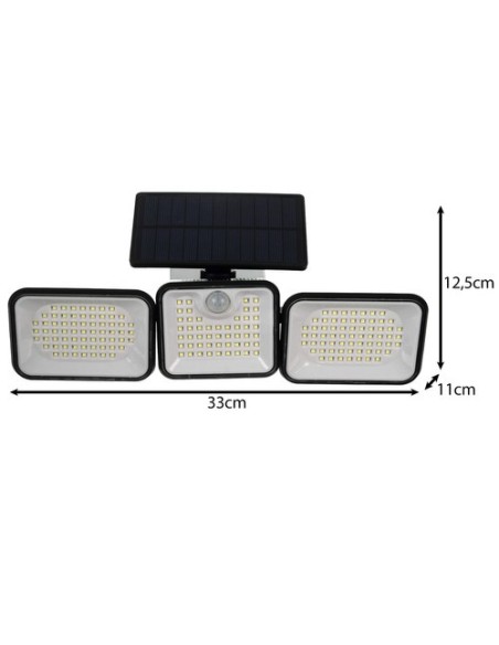 Saulės energija varomas šviestuvas 180 LED Izoxis 24889