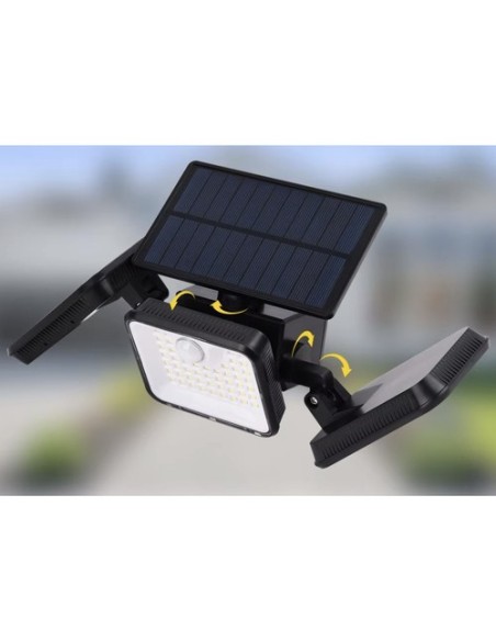 Saulės energija varomas šviestuvas 180 LED Izoxis 24889