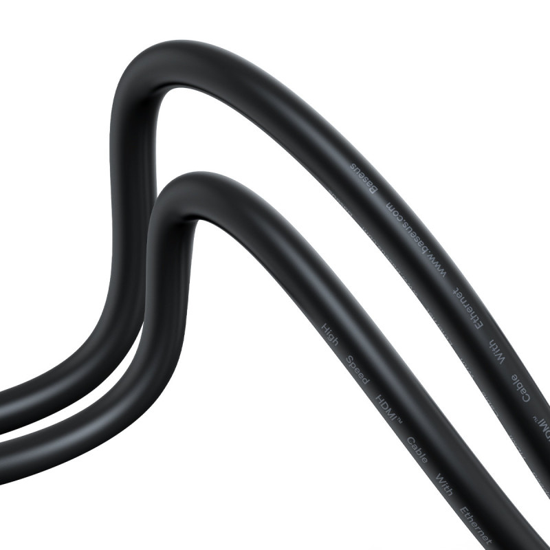Didelės raiškos serijos HDMI 2.0 4K 60Hz kabelis 2m juodas