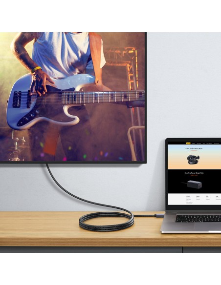 Didelės raiškos serijos HDMI 2.0 4K 60Hz kabelis 2m juodas Didelės raiškos serijos HDMI 2.0 4K 60Hz kabelis 2m juodas