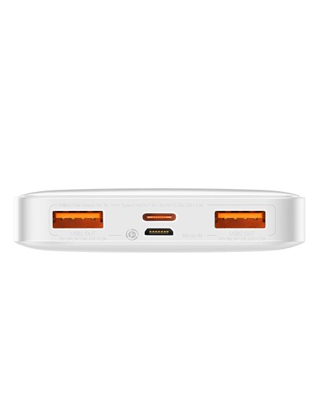 Bipow maitinimo blokas su greito įkrovimo 10000 mAh USB-A microUSB laidu 0,25 m baltas Bipow maitinimo blokas su greito įkrovimo 10000 mAh USB-A microUSB laidu 0,25 m baltas