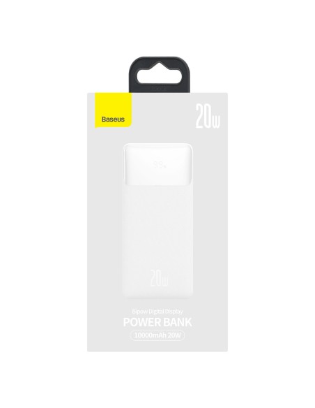 Bipow maitinimo blokas su greito įkrovimo 10000 mAh USB-A microUSB laidu 0,25 m baltas Bipow maitinimo blokas su greito įkrovimo 10000 mAh USB-A microUSB laidu 0,25 m baltas