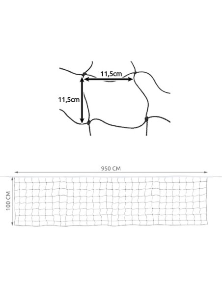 Tinklinio tinklelis + krepšys 23427
