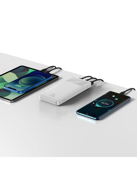 Bipow maitinimo blokas su greito įkrovimo 10000 mAh USB-A microUSB laidu 0,25 m baltas Bipow maitinimo blokas su greito įkrovimo 10000 mAh USB-A microUSB laidu 0,25 m baltas