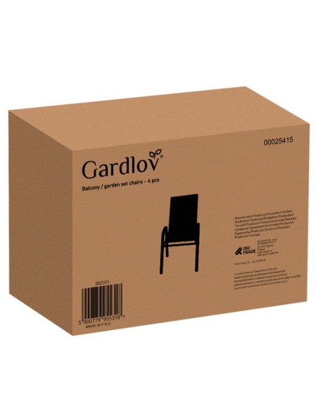 Sodo kėdžių komplektas - 4 vnt. Gardlovas 25415