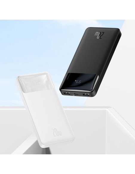 Bipow maitinimo blokas su greito įkrovimo 10000 mAh USB-A microUSB laidu 0,25 m baltas Bipow maitinimo blokas su greito įkrovimo 10000 mAh USB-A microUSB laidu 0,25 m baltas
