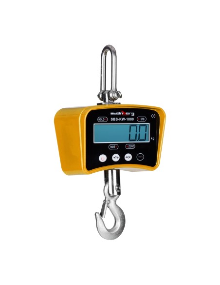 Pakabinamos svarstyklės su nuotolinio valdymo pultu iki 1 tonos 1T LCD geltonas Pakabinamos svarstyklės su nuotolinio valdymo pultu iki 1 tonos 1T LCD geltonas