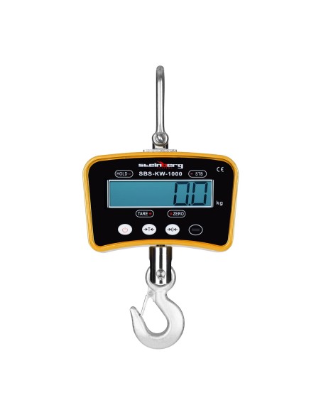 Pakabinamos svarstyklės su nuotolinio valdymo pultu iki 1 tonos 1T LCD geltonas Pakabinamos svarstyklės su nuotolinio valdymo pultu iki 1 tonos 1T LCD geltonas