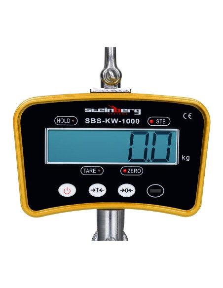 Pakabinamos svarstyklės su nuotolinio valdymo pultu iki 1 tonos 1T LCD geltonas Pakabinamos svarstyklės su nuotolinio valdymo pultu iki 1 tonos 1T LCD geltonas