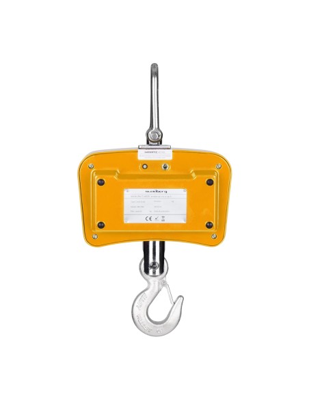 Pakabinamos svarstyklės su nuotolinio valdymo pultu iki 1 tonos 1T LCD geltonas Pakabinamos svarstyklės su nuotolinio valdymo pultu iki 1 tonos 1T LCD geltonas