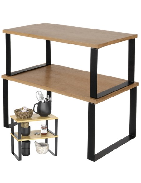 Bambuko virtuvės lentyna - 2 vnt. Ruhhy 25661