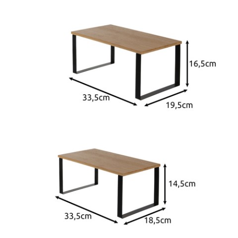Bambuko virtuvės lentyna - 2 vnt. Ruhhy 25661