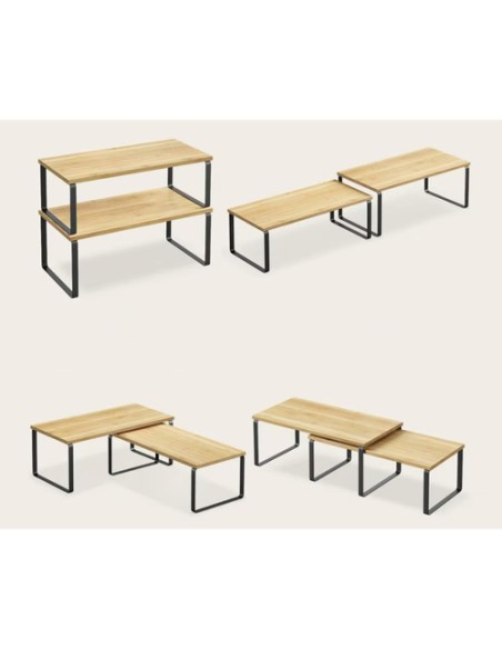 Bambuko virtuvės lentyna - 2 vnt. Ruhhy 25661