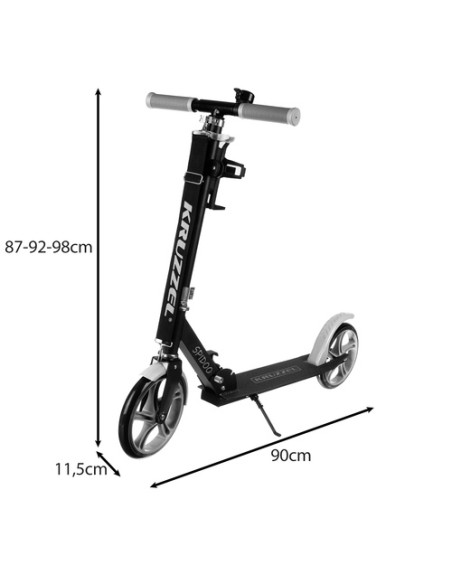 Spidoo paspirtukas pilkas Kruzzel 25629