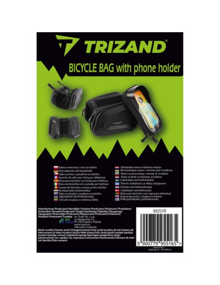 Trizand 25378 dviračio dėklas su telefono dėklu