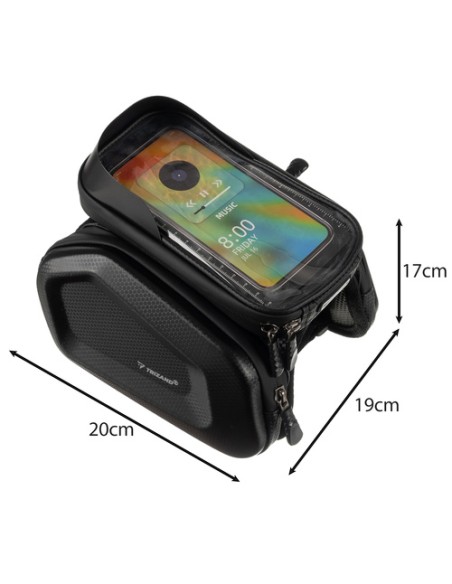 Trizand 25378 dviračio dėklas su telefono dėklu