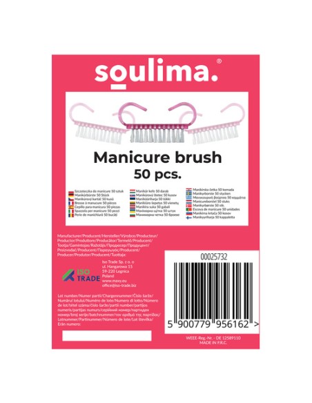 Manikiūro šepetėlis - 50vnt. Soulima 25732
