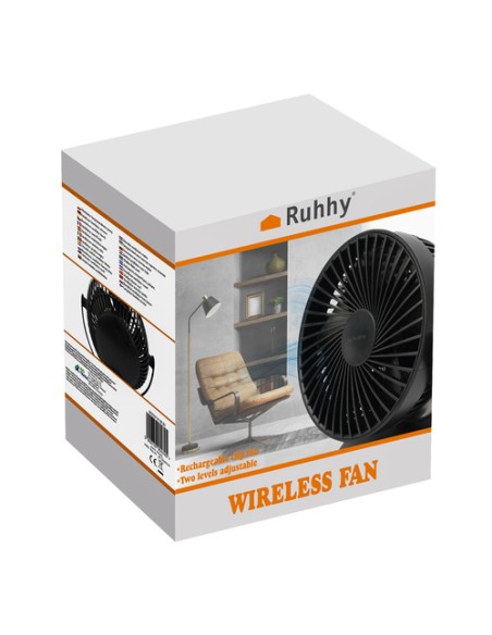 Juodas belaidis ventiliatorius Ruhhy 25567