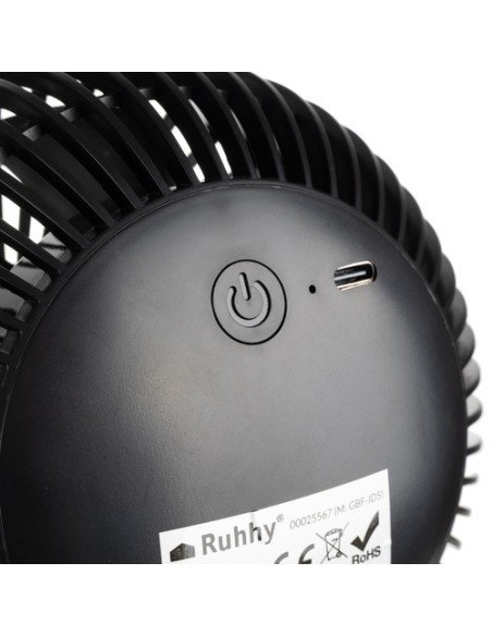 Juodas belaidis ventiliatorius Ruhhy 25567