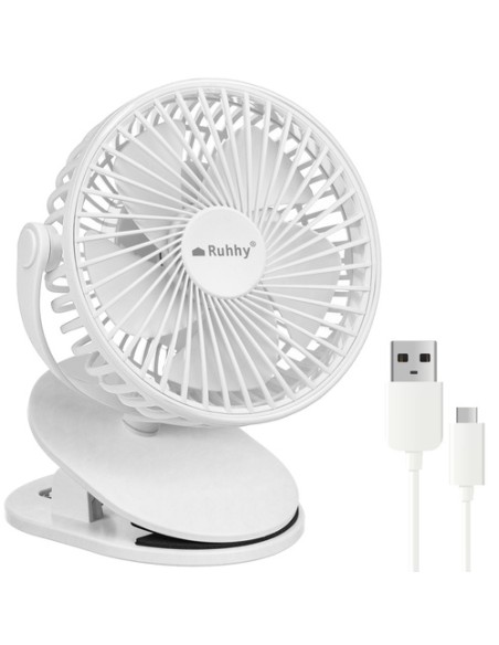 Belaidis ventiliatorius, baltas Ruhhy 25566