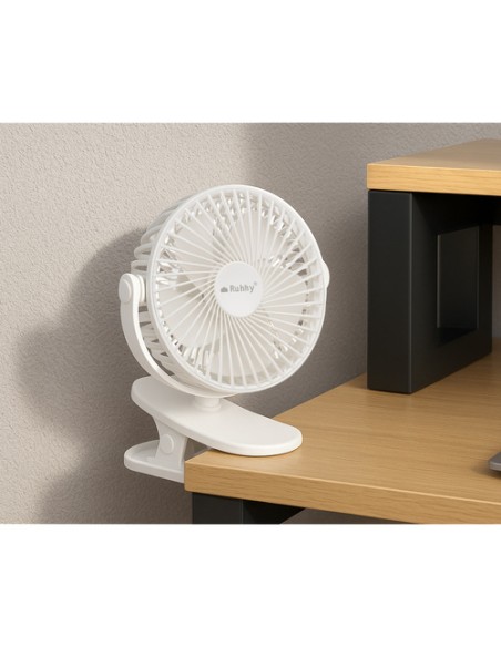 Belaidis ventiliatorius, baltas Ruhhy 25566