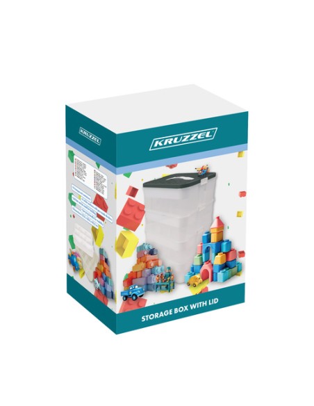 Pudełko na klocki- 4 poziomy Kruzzel 25758