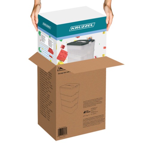 Pudełko na klocki- 4 poziomy Kruzzel 25758
