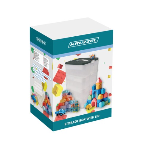 Blokinė dėžė - 3 lygiai Kruzzel 25757