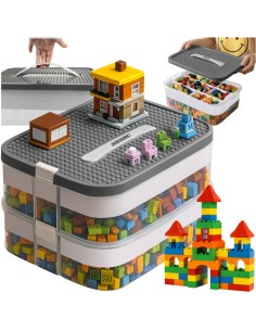 Pudełko na klocki- 2 poziomy Kruzzel 25756