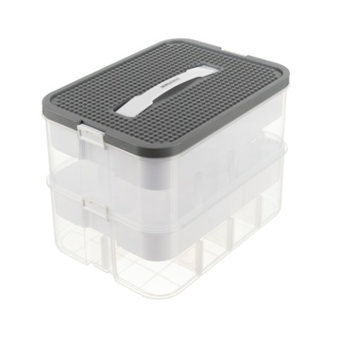 Pudełko na klocki- 2 poziomy Kruzzel 25756