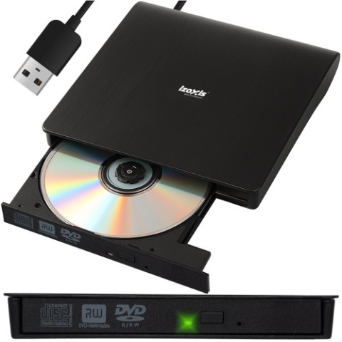 Išorinis diskas + CD/ DVD įrašymo įrenginys Izoxis 26083